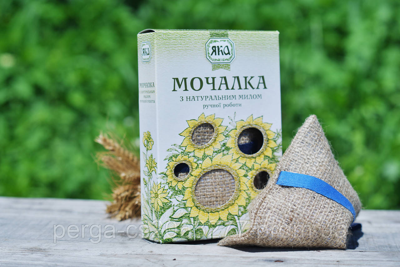 МОЧАЛКА З НАТУРАЛЬНИМ МИЛОМ РУЧНОЇ РОБОТИ ТМ "ЯКИ"