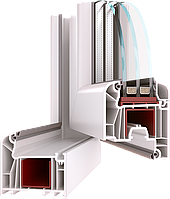 Металопластикове вікно з профілю Wds 7 Series