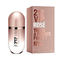 Квіткові парфуми Carolina Herrera 212 Vip Rose парфумована вода 50ml оригінал, жіночий аромат