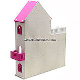 Іграшковий дерев'яний ляльковий будиночок Марія (рожевий). Облаштуйте будиночок для ляльок, фото 3