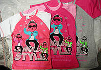 Футболка "Gangnam style " со вставками с 4 до 8лет