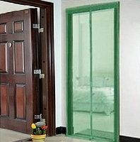 Москитная сетка на двери с магнитами от комаров, мошек и мух, 1м*2,1м зеленого цвета