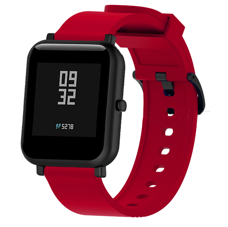 Силіконовий ремінець для Xiaomi Amazfit Bip / Lite / 20 мм Червоний 2019P