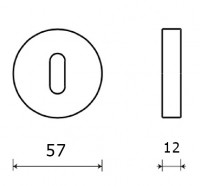 Накладка сувальдна Fimet 269 темна бронза