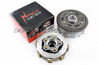 Кошик зчеплення (в зборі) 4T CG200 GEON, LIFAN, Zongshen HONGJU