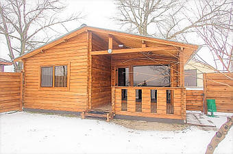 🏡 Недорогие деревянные дома, бани, беседки производства компании "Промконтракт" изготовлены из массива сосны и обработаны безопасным водоотталкивающим водным лаком.