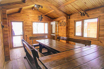 При заказе у нас деревянного дома или бани - 15% скидка на мебель нашего производства! 