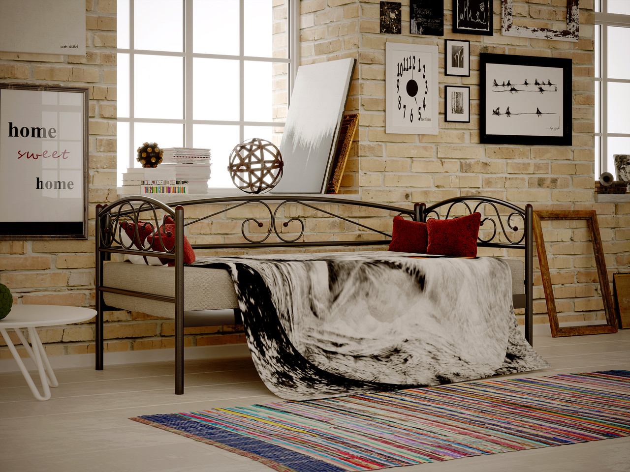 Металеве ліжко-диван ВЕРОНА ЛЮКС ТМ Метакам