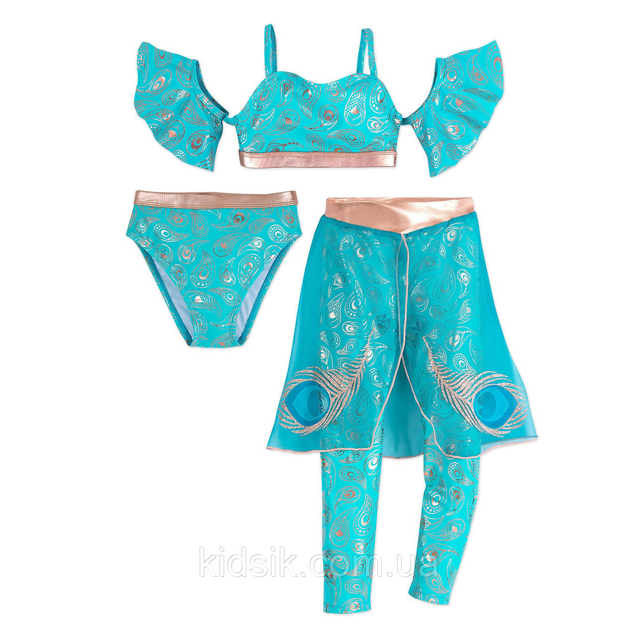 Купальник для дівчаток принцеса Жасмін Дісней / Disney Store Jasmine Deluxe, фото 1