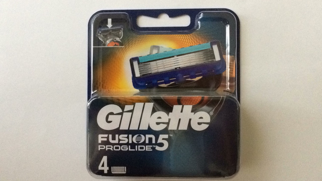 Касети для гоління Gillette Fusion 5 Proglide 4 шт. ( Картриджі Фюжин 5 проглейд 4)