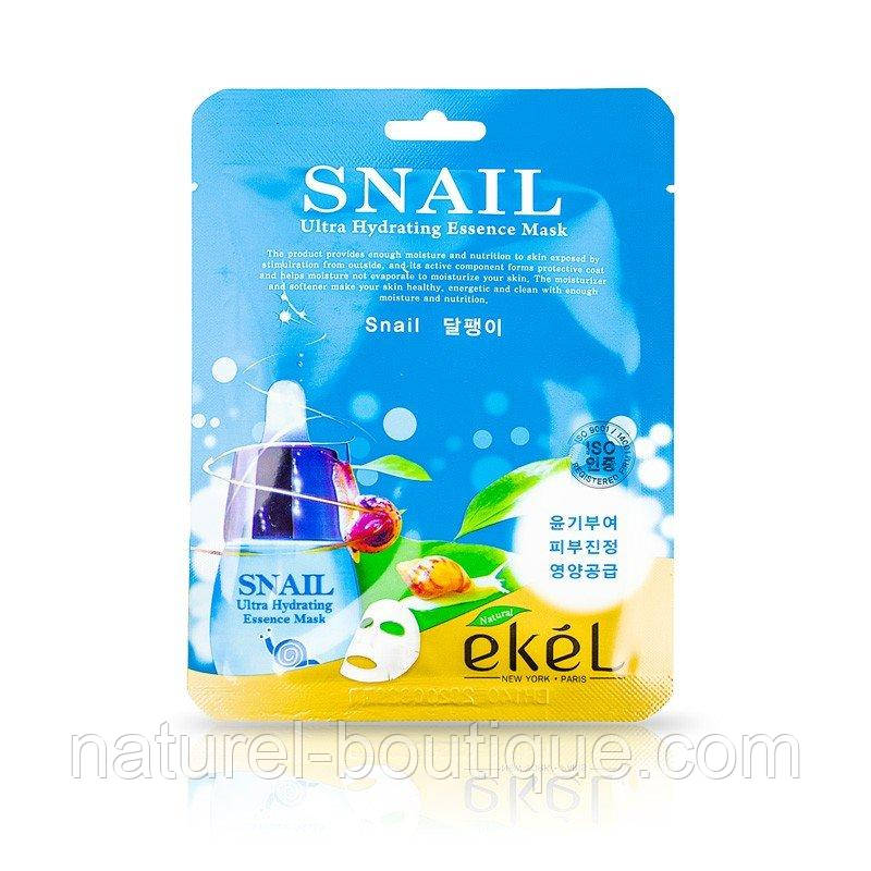 Тканинна маска Ekel SNAIL з екстрактом муцину
равлика