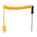 Термопара К-типу (-50 °C 1200 °C) довжиною 1,5 м з сталевим щупом довжиною 80 мм, фото 4