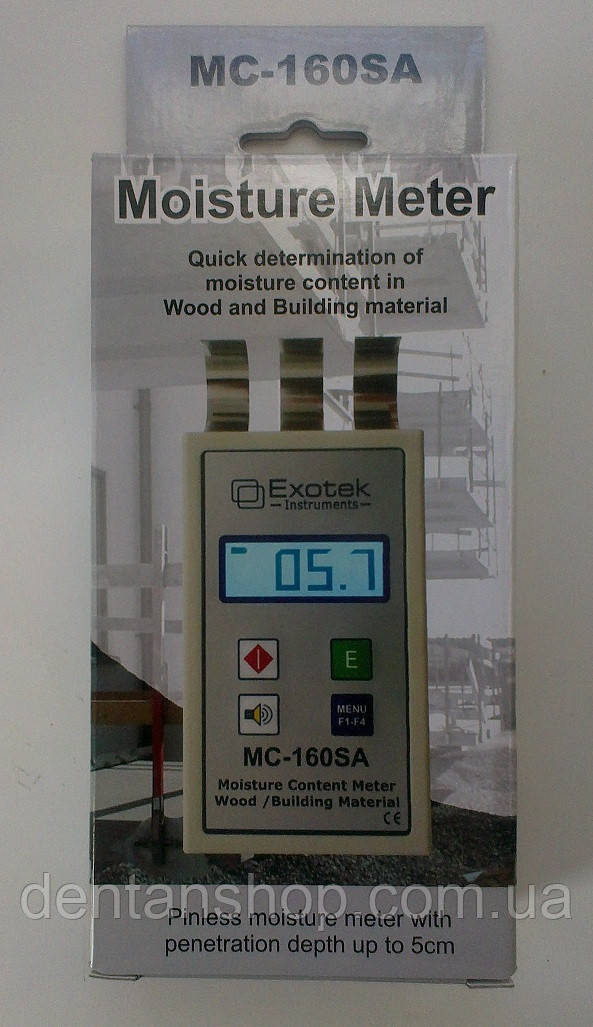 Влагомер древесины и стройматериалов Exotek MC-160SA (0-98%) 230 пород, 6 групп стройматериалов. Германия - фото 8 - id-p961824968