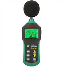 Шумомер Mastech MS6702 (30-130 dB) з вимірюванням температури та вологості (-20 °C + 60 °C; 0-100%)