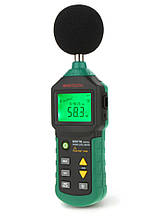 Шумомер Mastech MS6700 (30-130 dB) у пилі та вологозахищеному прогумованому корпусі