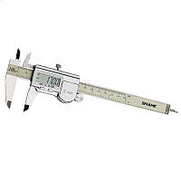 Штангенциркуль электронный Shahe (5111-150) 0-150/0,01 мм с бегунком, IP67, металлический корпус