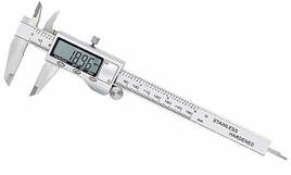 Штангенциркуль електронний VERNIER 150 (0-150 мм; ±0.02) сталевий із бігунком. IP54