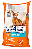 Club 4 Paws Premium Клуб 4 лапи Sensitive Digestion сухий корм для котів із чутливим травленням 14КГ