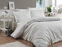 Комплект постельного белья First Сhoice Jacquard Satin Series Sofya Krem хлопок 220*200 см кремовый