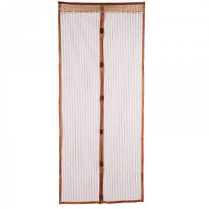 Антимоскітна сітка штора на магнітах Magic Mesh 100*210 см Коричнева