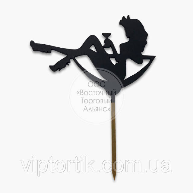 Топер для торта — Дівчина No4, 18 см, фото 1