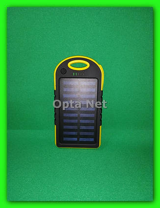 Power Bank на сонячній батареї (Жовтий)