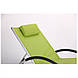 Крісло шезлонг алюмінієвий із текстилену для відпочинку, засмаги, терас, дому, дачі Wave алюм/зелений AMF, фото 7