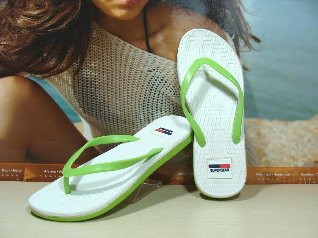 Сланці жіночі Super Gear (R) біло-салатові 40 р., фото 1