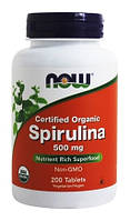 Спіруліна Now Foods — Spirulina 500 мг (200 таблеток)