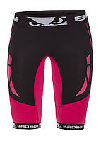 Шорты компрессионные женские Bad Boy Compression Shorts Black/Pink XS