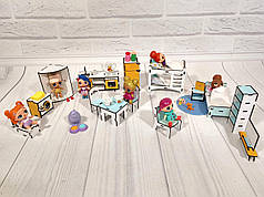 Великий набір меблів для ляльок ЛОЛ 16 предметів