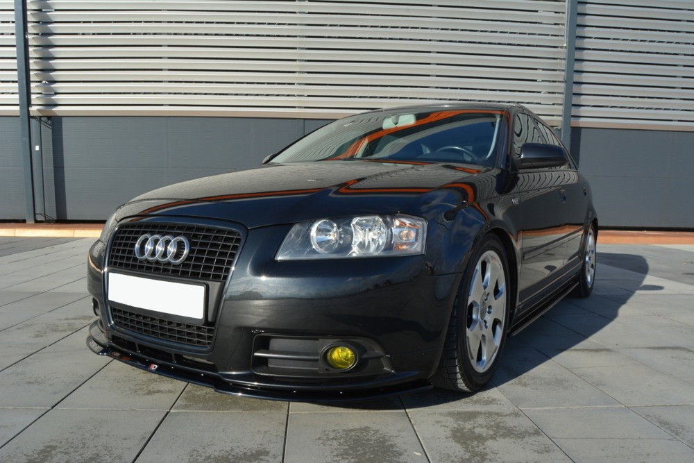 Спліттер Audi A3 8p S-Line (05-08) тюнінг елерон губа обвіс
