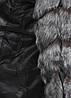 Темно-серая меховая жилетка эко-мех, женская удлиненная безрукавка размер 42-44 (XL) AL-7813-77, фото 2