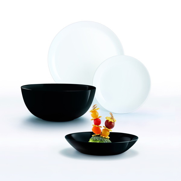 Diwali Black&White Сервіз столовий - 19 пр. Luminarc P4360