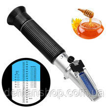 Рефрактометр ZGRB - 90 ATC( REF106/116). З трьома шкалами 58-90% Brix, 38-43 Be, 12-27% water, фото 1