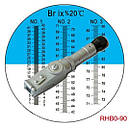 Рефрактометр RHB 0-90 АТС із 3 шкалами Brix 0-42%; 42-71%; 71-90% для вина, меду, варення, соків, фото 2