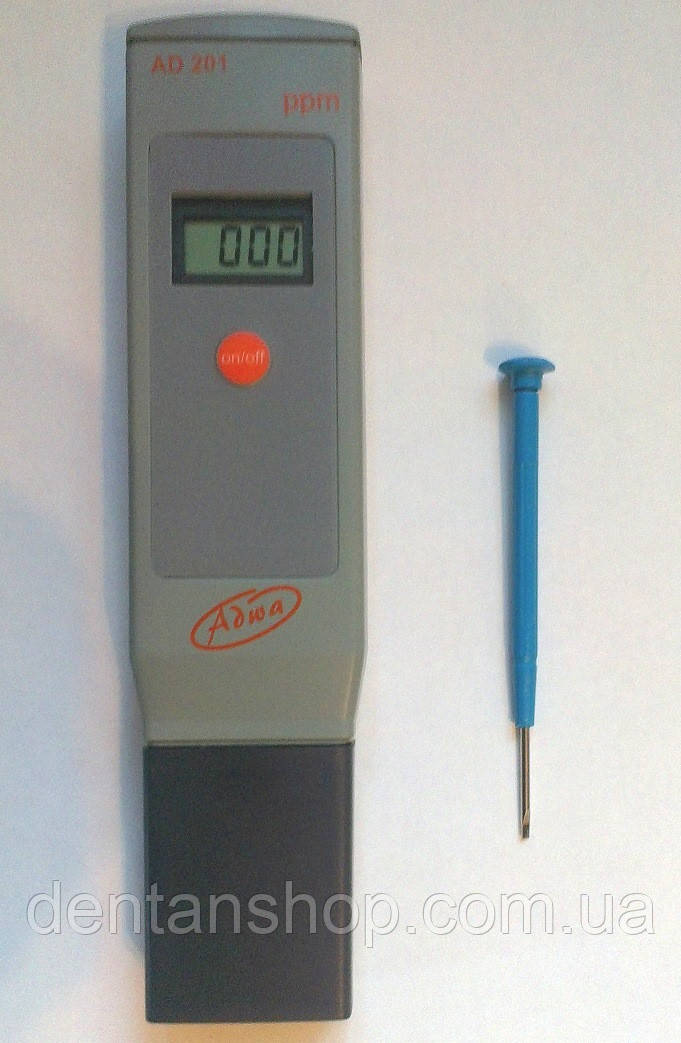 Вологозахищений ТДС-метр Adwa AD201 (0 — 1999 ppm) з АТС (Угорщина), фото 1