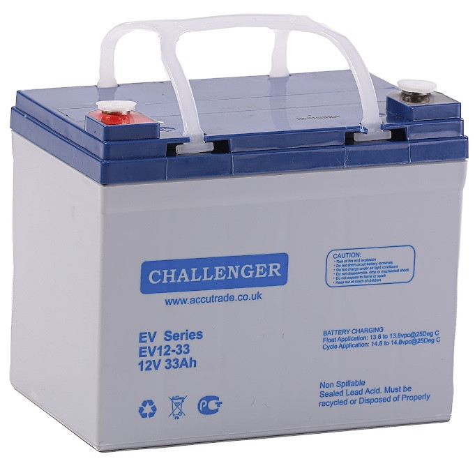 Акумулятор 18 Ач, для колясок 12В гелевий Challenger EVG 12-18