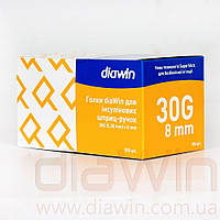 Иглы diaWin для инсулиновых шприц-ручек 30Gx8mm.(100 шт.)