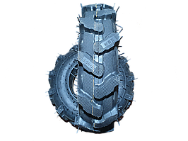 Гума для мотоблока 5.00 — 10 6 pr насічка з камерою