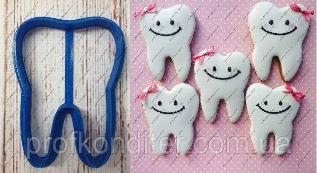 Пластикова вирубка "Зубик", 6см, фото 1