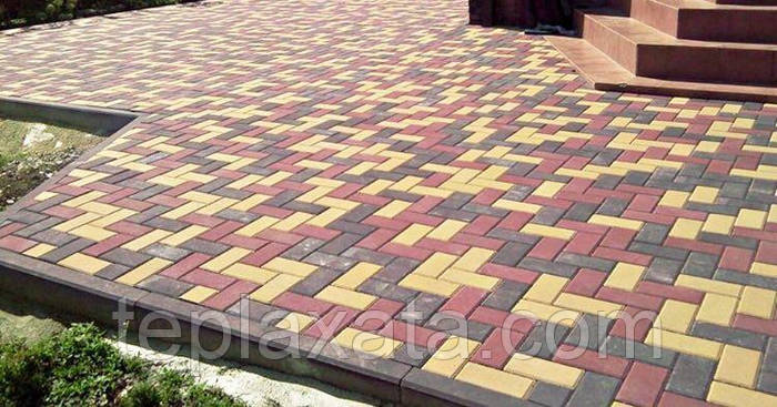 Купить Тротуарная плитка ГОСТ Брусчатка цветная 200х100х40 мм - Харьков ...