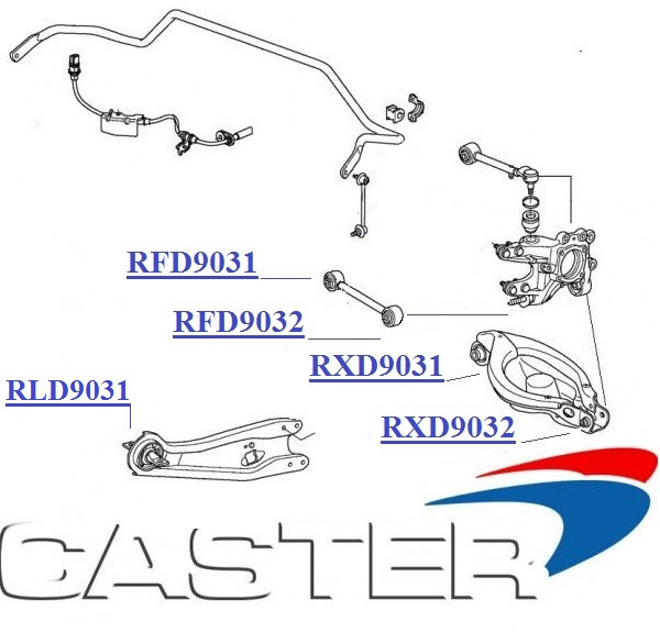 Полиуретановый сайлентблок заднего поперечного рычага (наружный) Honda 523545SZAA02 - фото 2 - id-p962086481