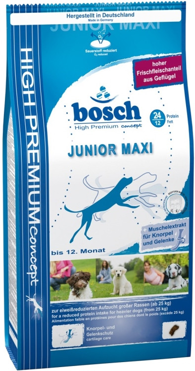 Корм БОШ Юніор Максі BOSCH Junior Maxi для цуценят великих порід 15 кг