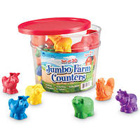 Набор фигурок для счета "Ферма" Ленинг Ресурс Learning Resources Jumbo Farm Counter 30 шт LER 7408