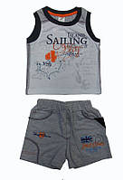Костюм для хлопчика «Острів скарбів» футболка та шорти Garden Baby, 42072-03 ( р. 92-116)