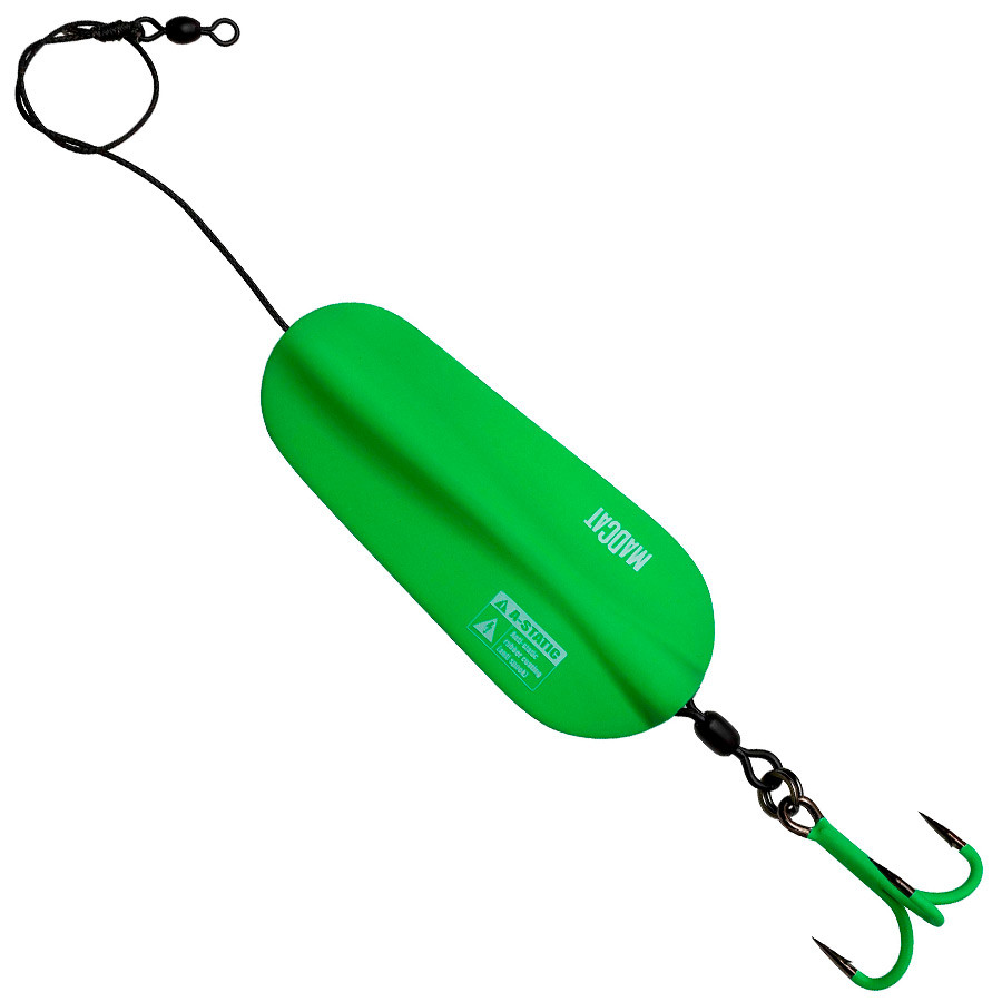 Блешня кілалка сомова DAM MADCAT A-STATIC Inline Spoon 125 г (green)