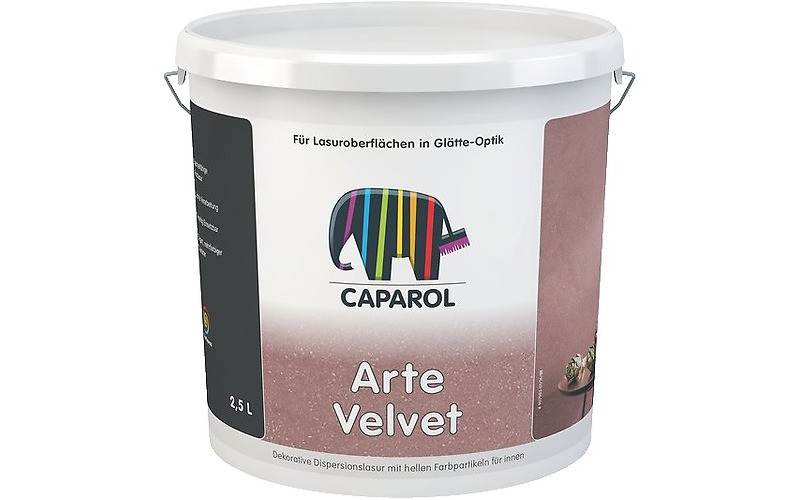Capadecor ArteVelvet 2,5 л лазур для стін на основі акрилату зі світлими частинками., фото 1