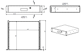 Корпус металевий 2U-400RD в 19" стійку Rack 430х400х88, фото 3