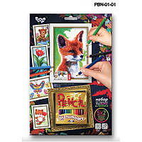 Розмальовка за номерами Pencil by numbers (в асортименті 10 видів) Danko Toys PBN-01